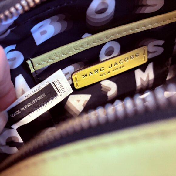 Marc Jacobs Flash Leather Shoulder Bag Lemon - Picture 9 of 14